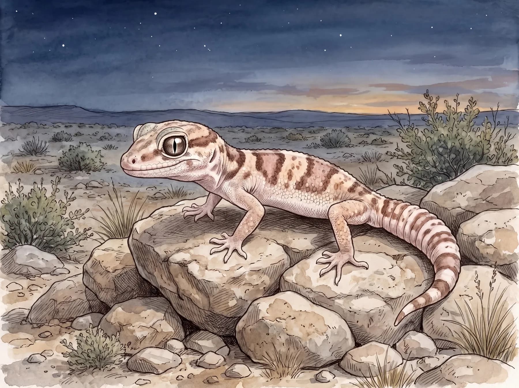 Western banded gecko